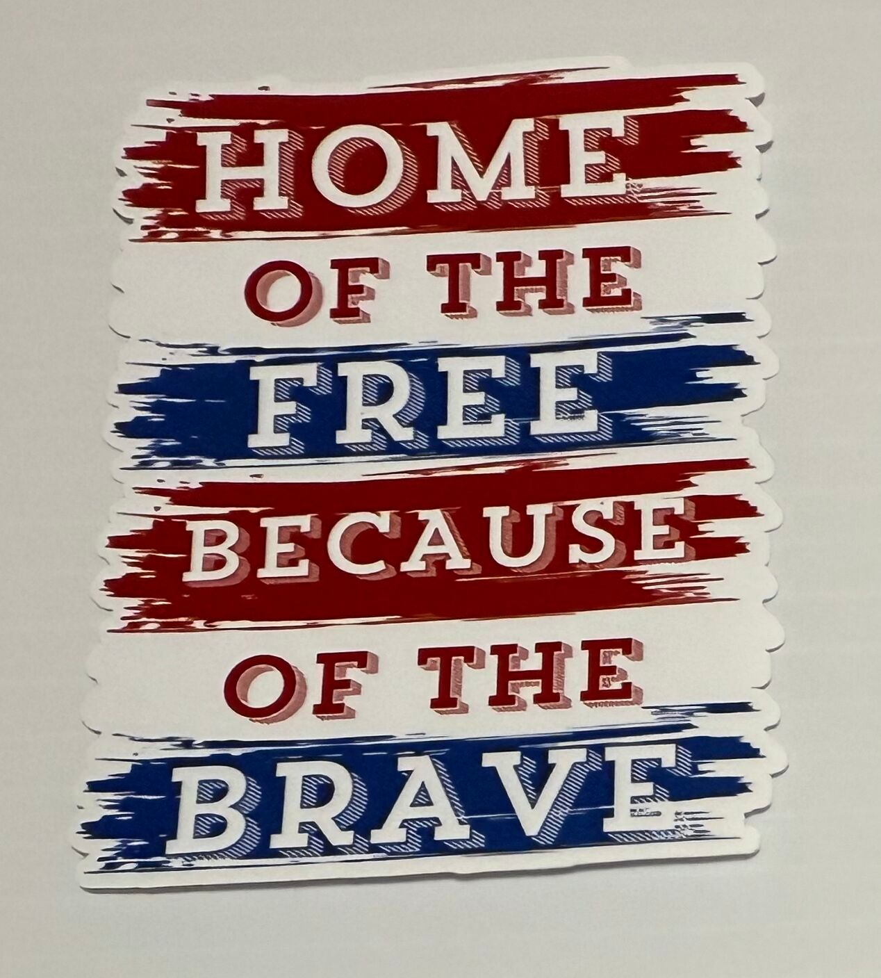 3" Home of the Free Vinyl Sticker (Pack of 2)