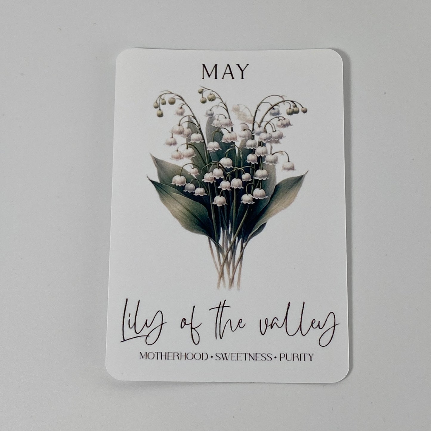 3" May Lily of the Valley Vinyl Sticker (Pack of 2)