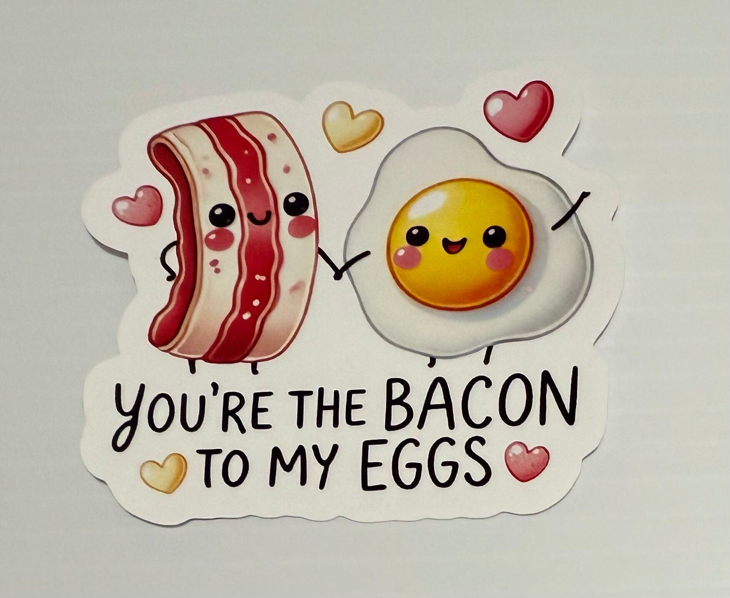 3" Bacon to my Eggs Vinyl Sticker (Pack of 2)