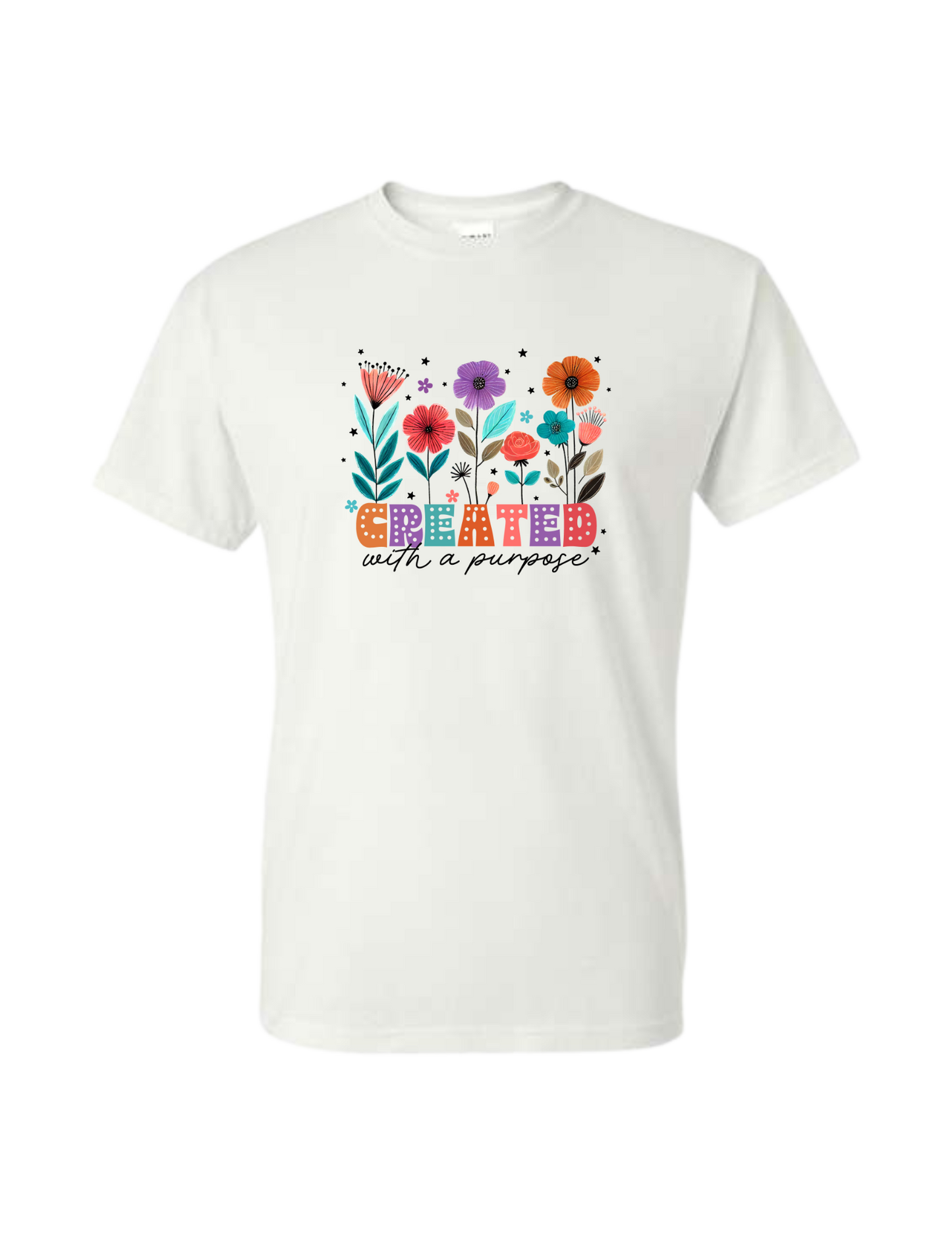 Created with a purpose Floral T-Shirt