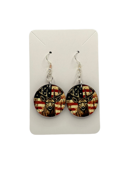 Americanca Deer Earrings