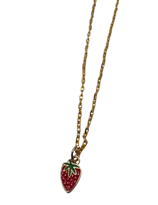 Strawberry Gold Necklace