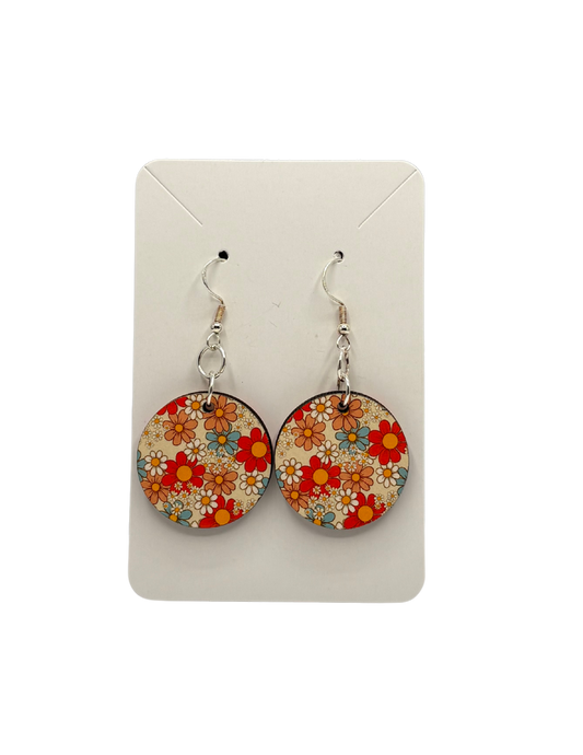 Boho Colorful Circle Earrings
