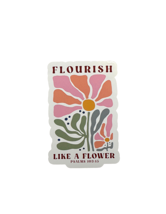 Flourish Like A Flower Vinyl Sticker Bundle (2 Pack)