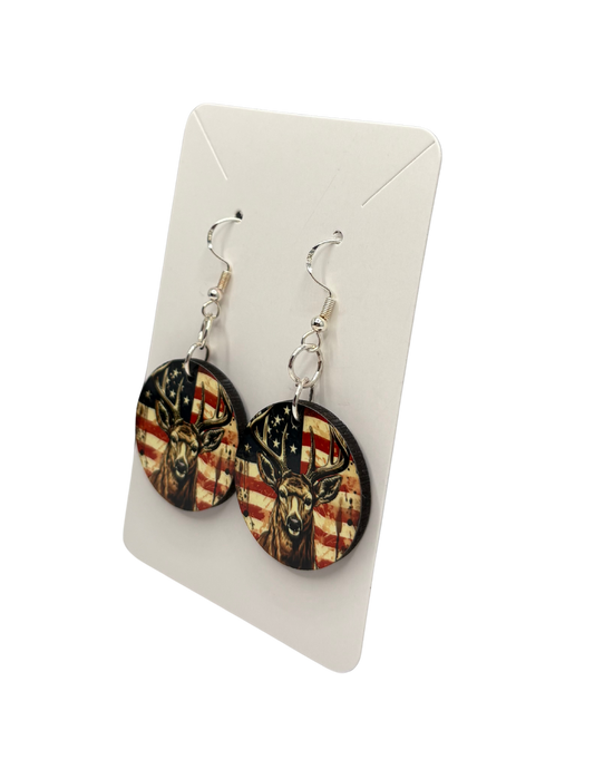 Americanca Deer Earrings