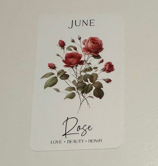 3" June Rose Flower Vinyl Sticker (Pack of 2)