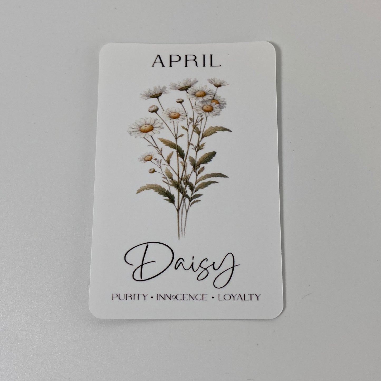 3" April Daisy Flower Vinyl Sticker (Pack of 2)