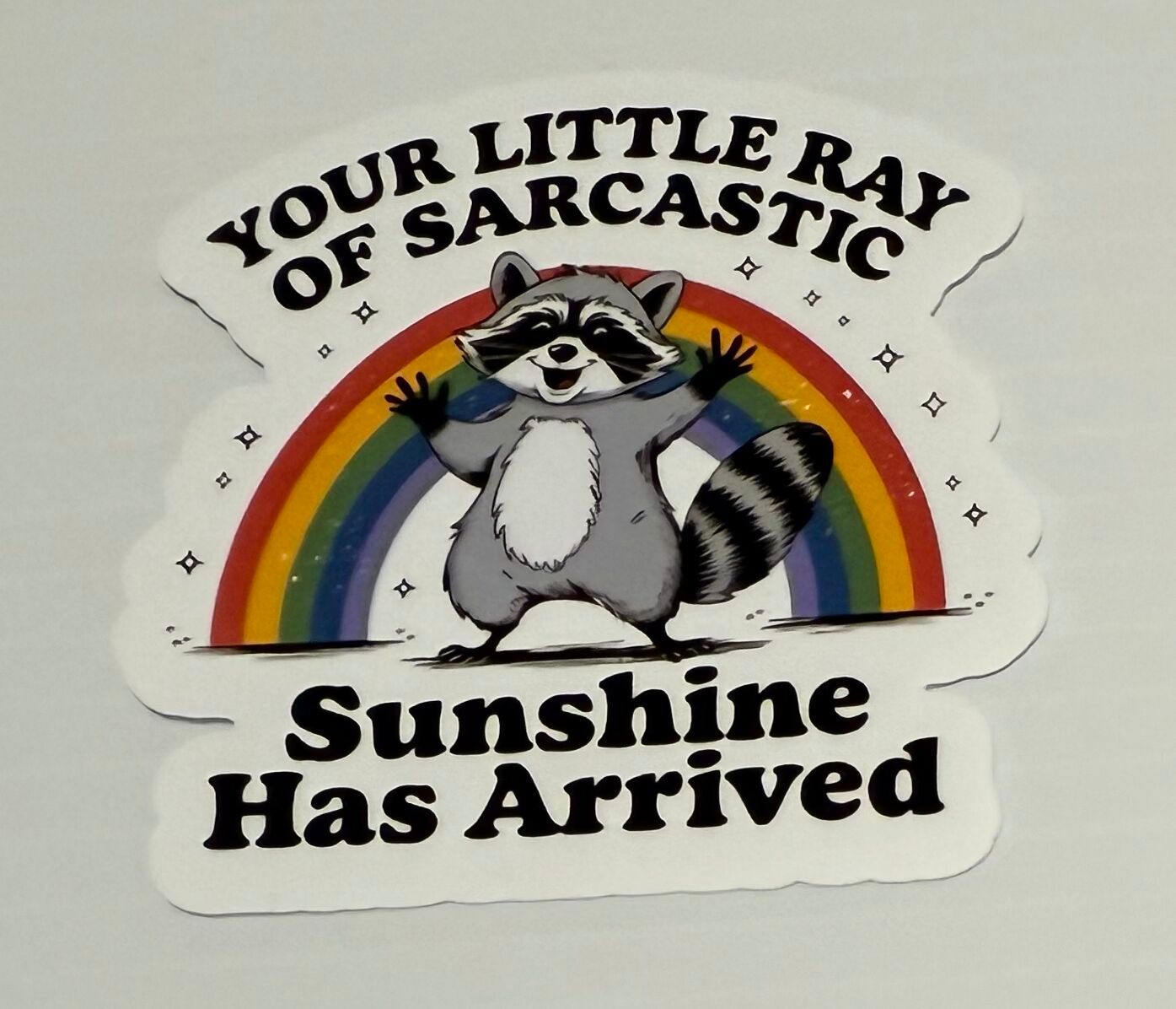 3" Ray of Sarcastic Sunshine Vinyl Sticker (Pack of 2)