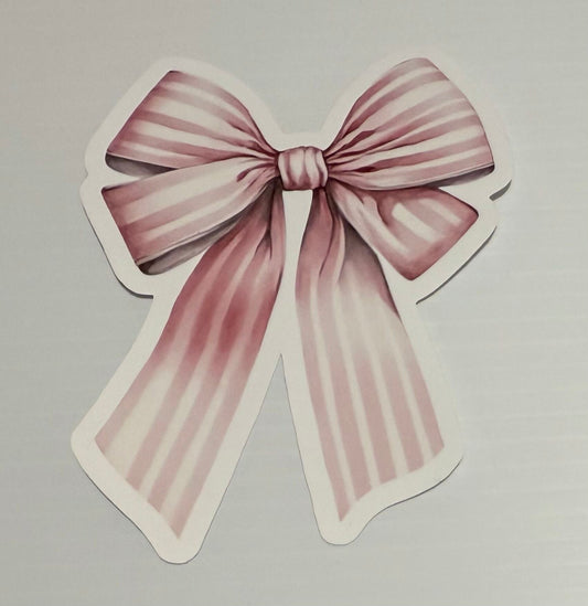 3" Pink Bow Vinyl Sticker (Pack of 2)